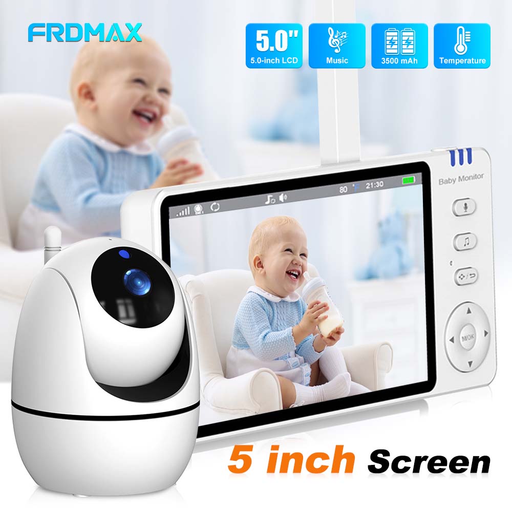 Baby Nursery Camera - 5 인치 비디오 베이비 모니터, 실내
