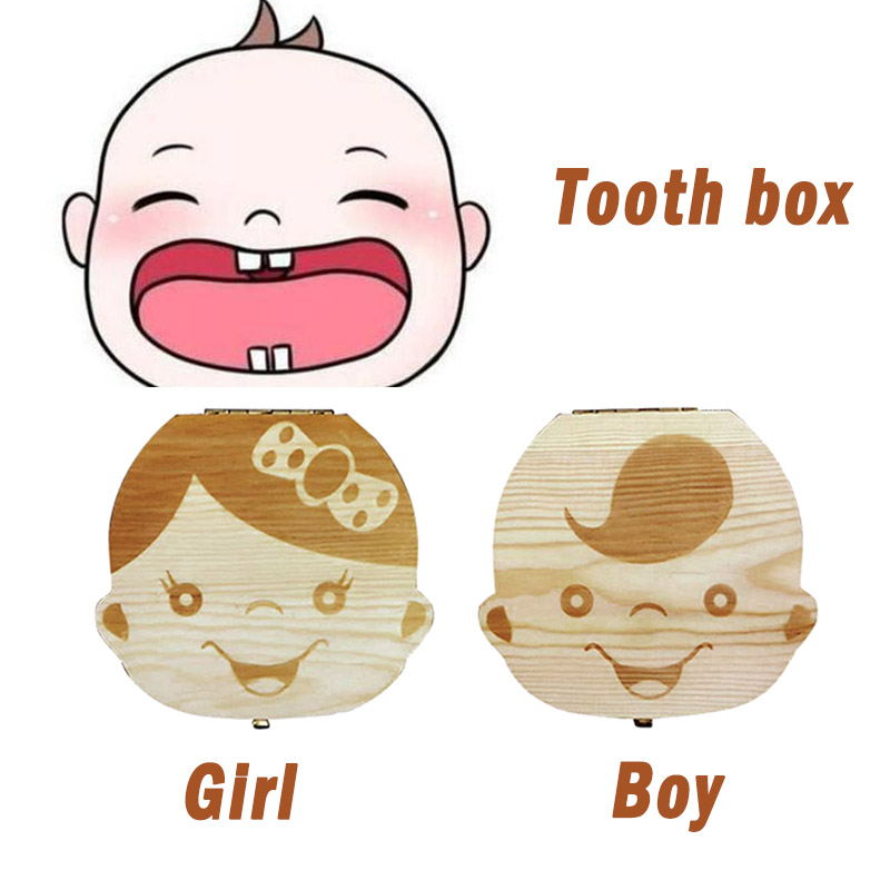 Baby Keepsake Box - 독일산 나무 어린이 유치 보관함 선물