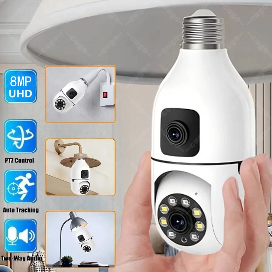Baby Nursery Camera - E27 전구형 감시 보안 카메라 8MP