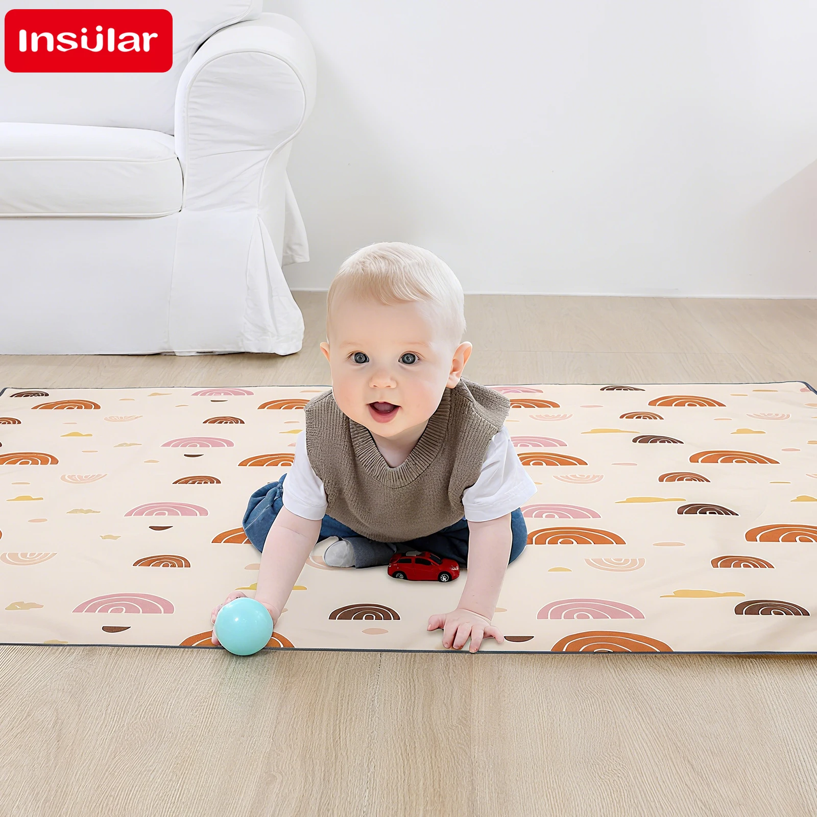 Baby Mattress Waterproof - INSULAR 어린이 교육 매트리스 접이식 아기