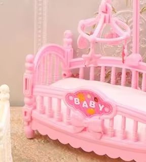 Baby Nursery Set Furniture - 1:12 인형 집 미니어처 미니 아기