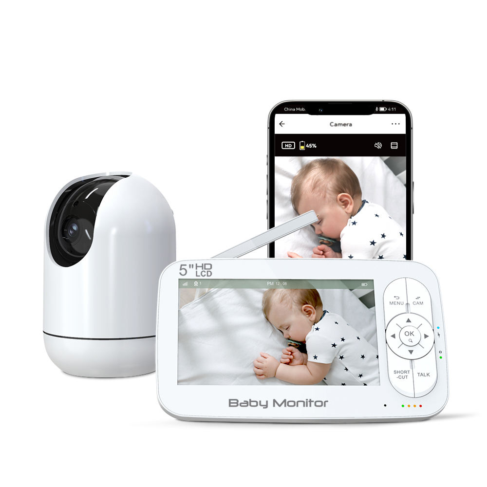 Baby Nursery Camera - 5인치 2MP 1080P 앱 원격 제어