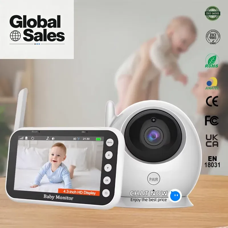 Baby Nursery Camera - 4.3인치 베이비 모니터(원격 카메라, 양방향 오디오