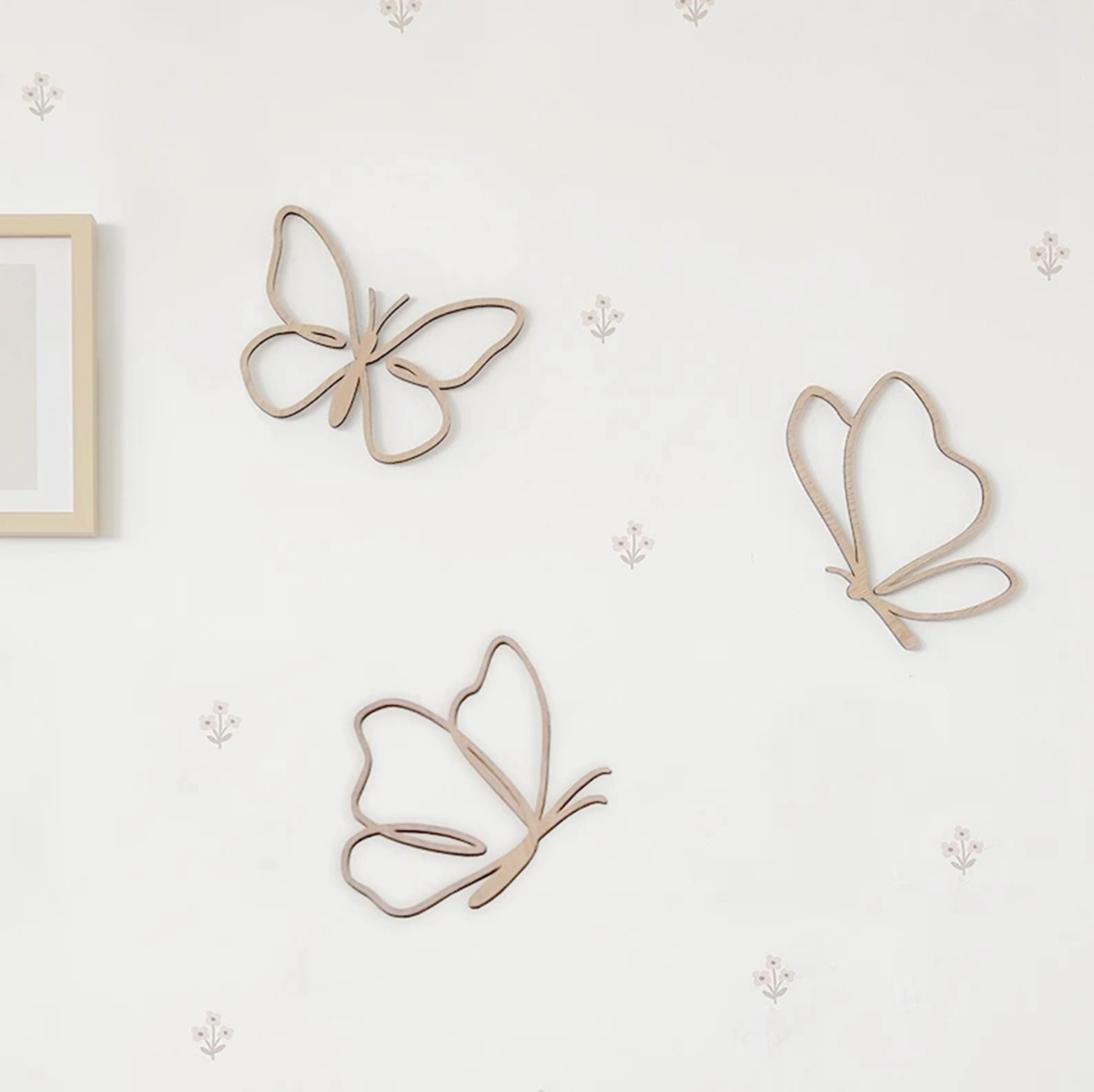 Baby Nursery Letters - 나무 나비 장식, 나무 벽 장식,
