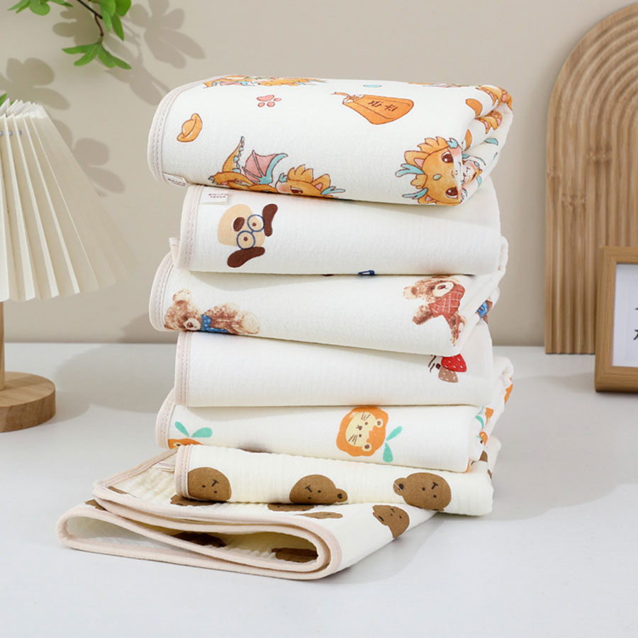 Baby Mattress Waterproof - 70x90cm 아기 만화 빨 수있는 면화