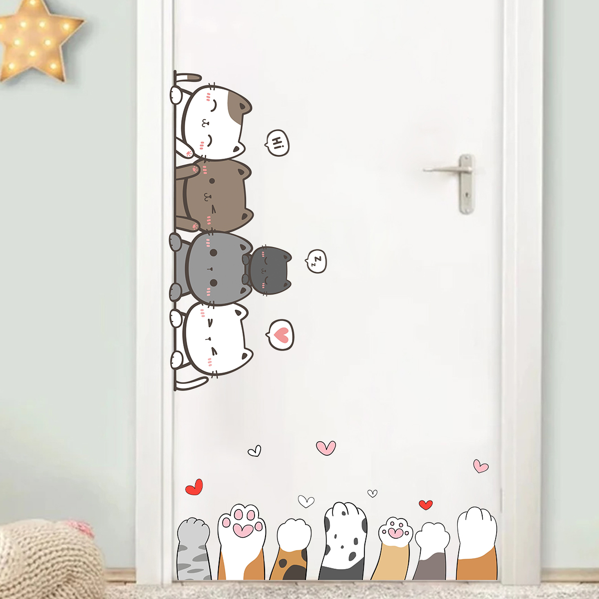 Baby Nursery Set Furniture - 어린이 방 문짝 벽 데칼, 만화