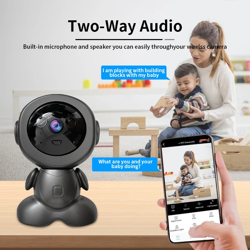 8MP 와이파이 감시 로봇 카메라 PTZ 보안 베이비  - Baby Nursery Camera 리뷰 및 가격