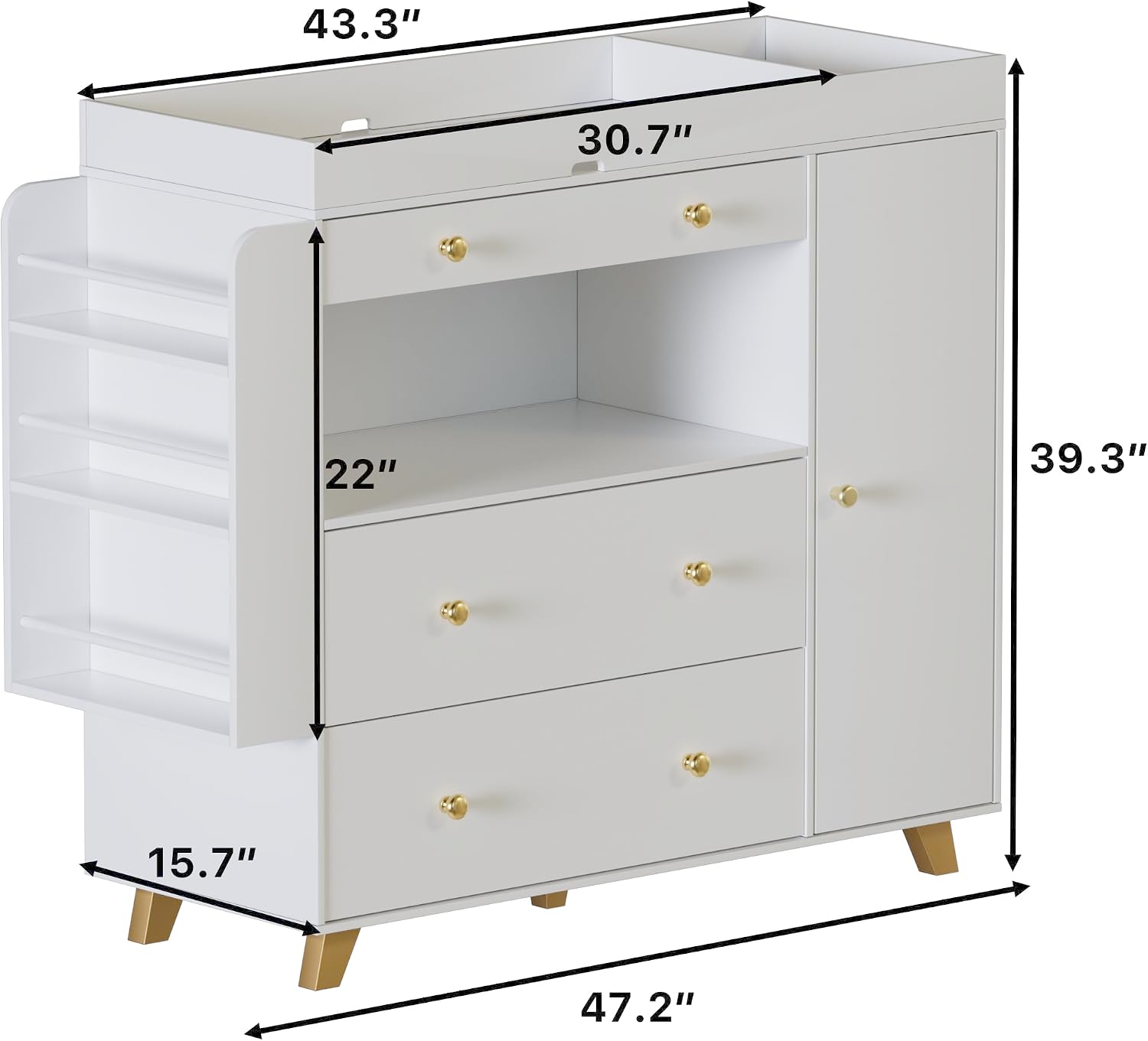 아기 기저귀 교환대가 있는 유아용 서랍장, 모던한 기저 - Baby Nursery Dresser Changing Table 리뷰 및 가격