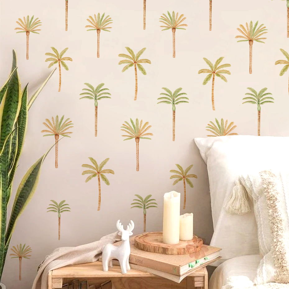 Boho 코코넛 야자 나무 벽 스티커 어린이를위한 아기 - Baby Nursery Set Furniture 리뷰 및 가격