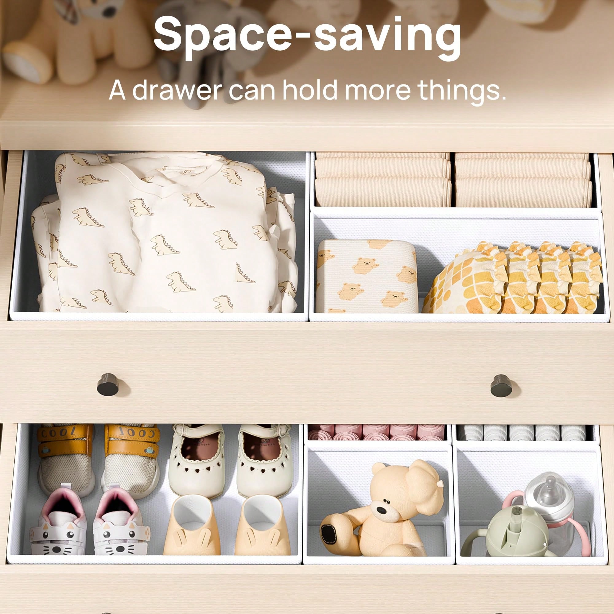 12개 세트 아기옷 정리함 서랍 정리함 화이트 패브릭  - Baby Nursery Dresser Changing Table 리뷰 및 가격