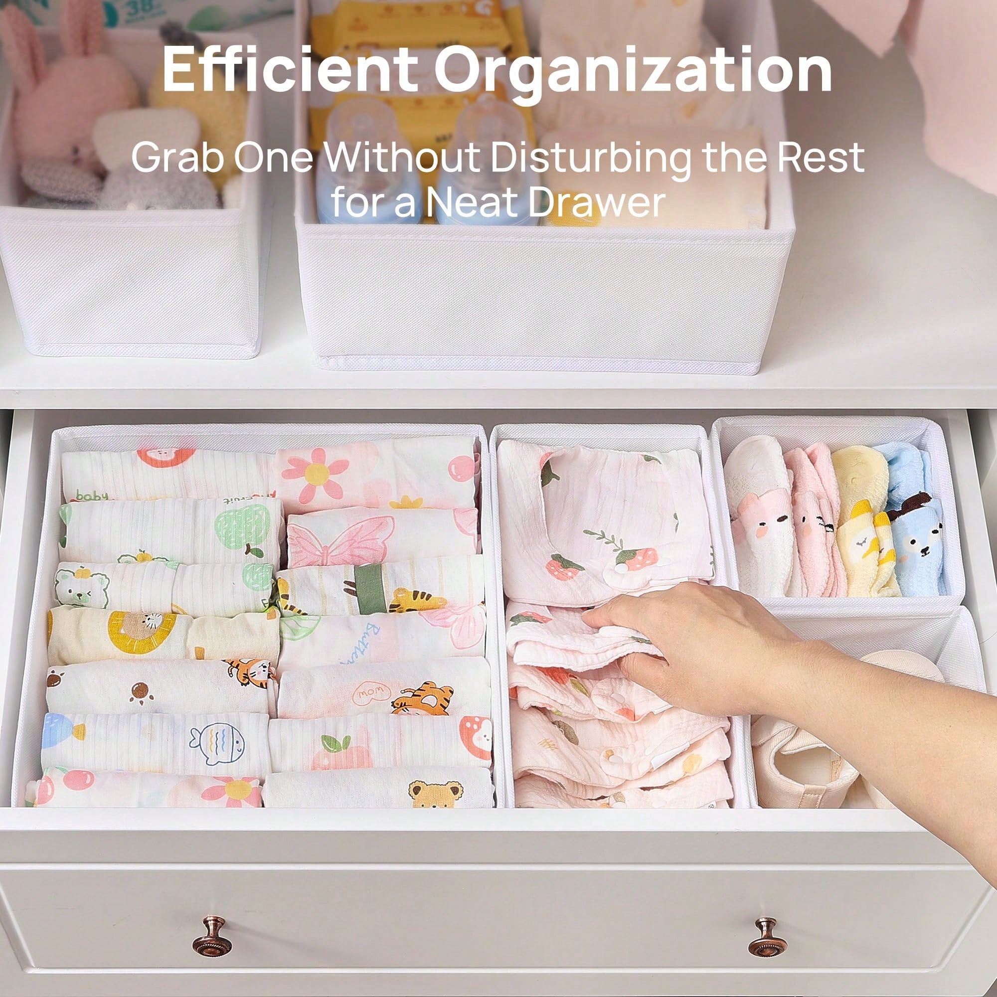 12개 세트 아기옷 정리함 서랍 정리함 화이트 패브릭  - Baby Nursery Dresser Changing Table 리뷰 및 가격