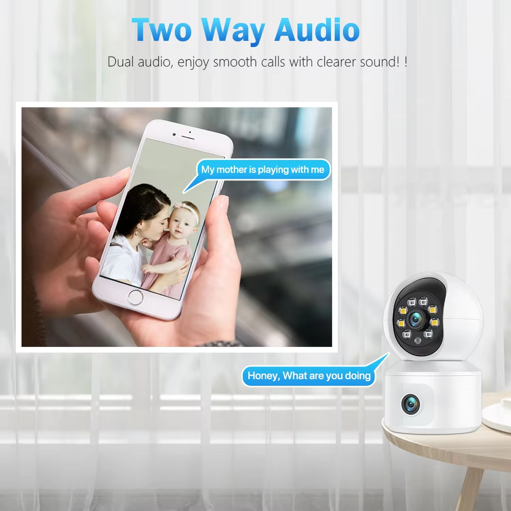 6MP ICSEE WiFi IP 카메라 듀얼 렌즈 듀얼 - Baby Nursery Camera 리뷰 및 가격