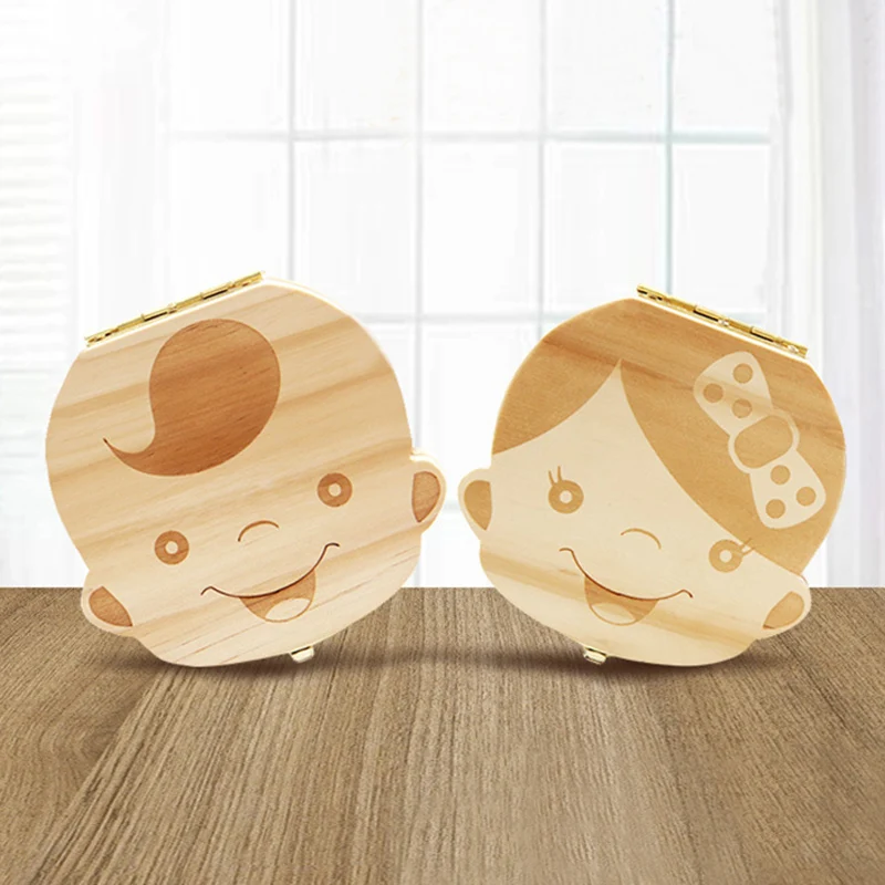 아기 치아 상자 나무 어린이 우유 치아 주최자 보관 소 - Baby Keepsake Box 리뷰 및 가격