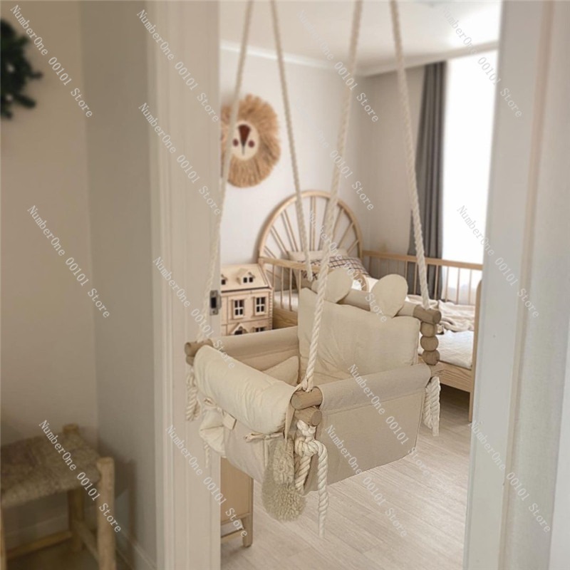 한국식 실내용 행잉체어, 아기 및 가정용 그네, 라탄  - Baby Nursery Basket 리뷰 및 가격
