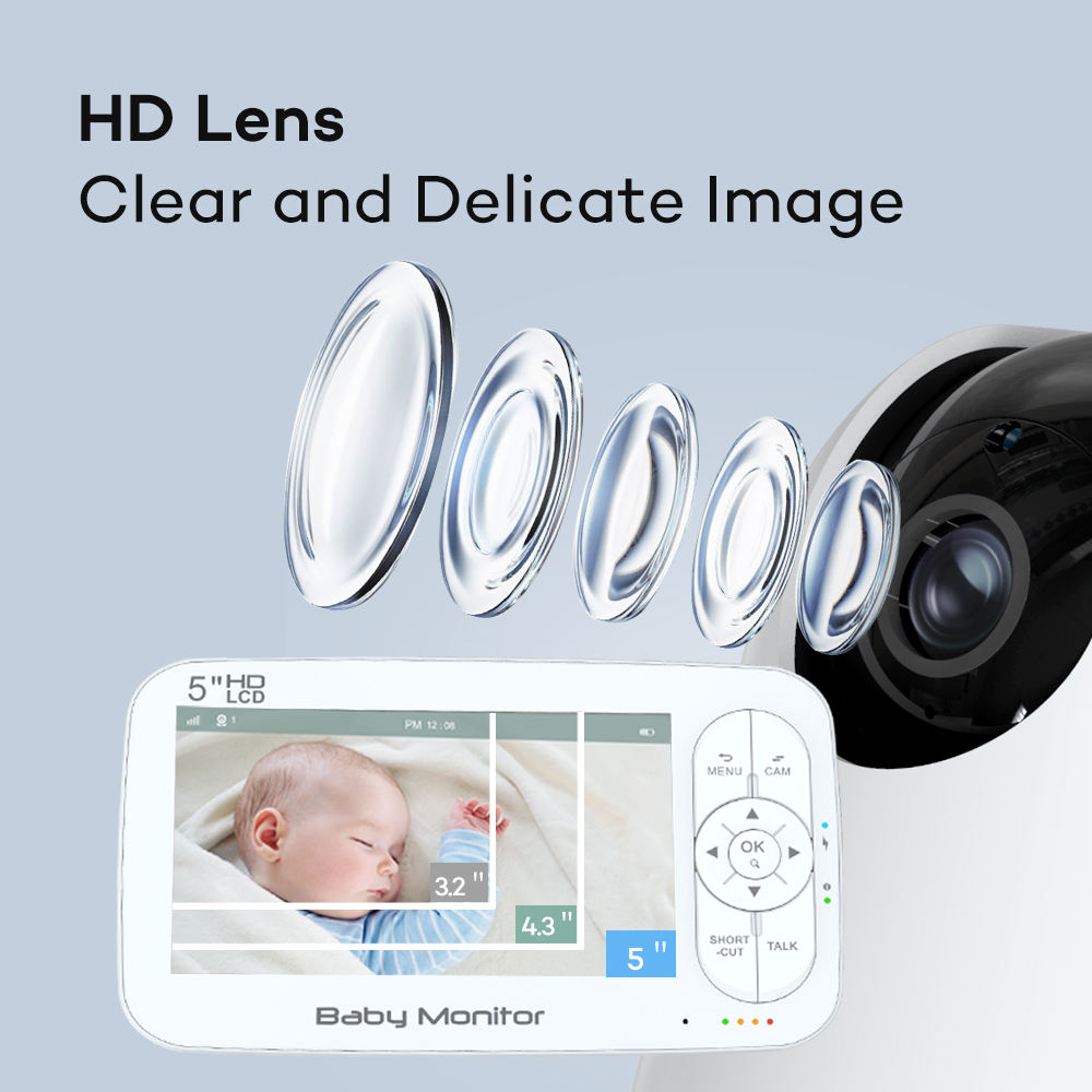 5인치 2MP 1080P 앱 원격 제어 WIFI 베이비 - Baby Nursery Camera 리뷰 및 가격