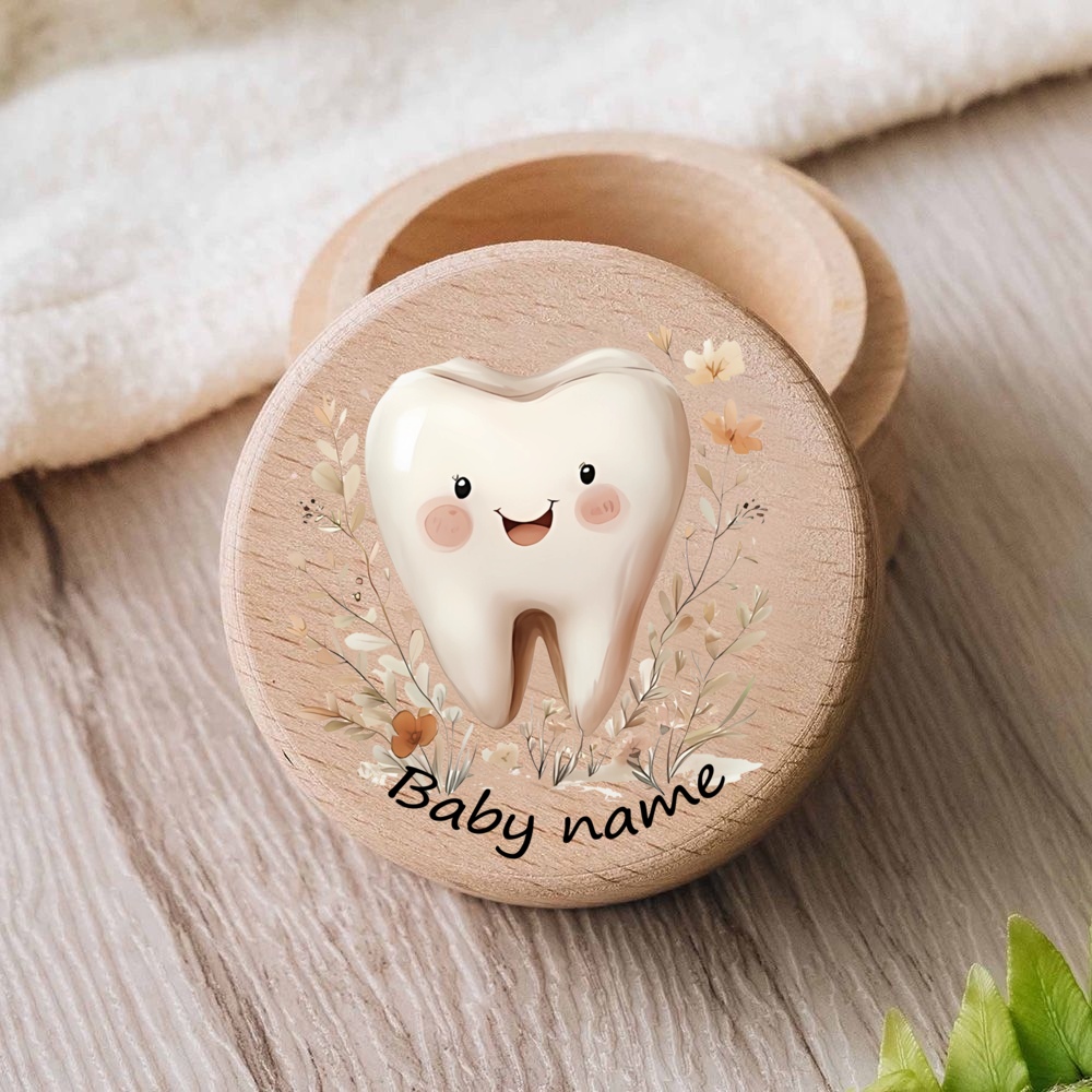 개인화 된 아기 첫 번째 치아 나무 치아 상자 우유 치 - Baby Keepsake Box 리뷰 및 가격