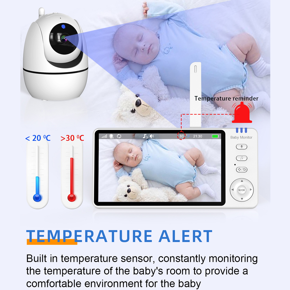 카메라와 오디오가 포함된 비디오 베이비 모니터, 5인치 - Baby Nursery Camera 리뷰 및 가격