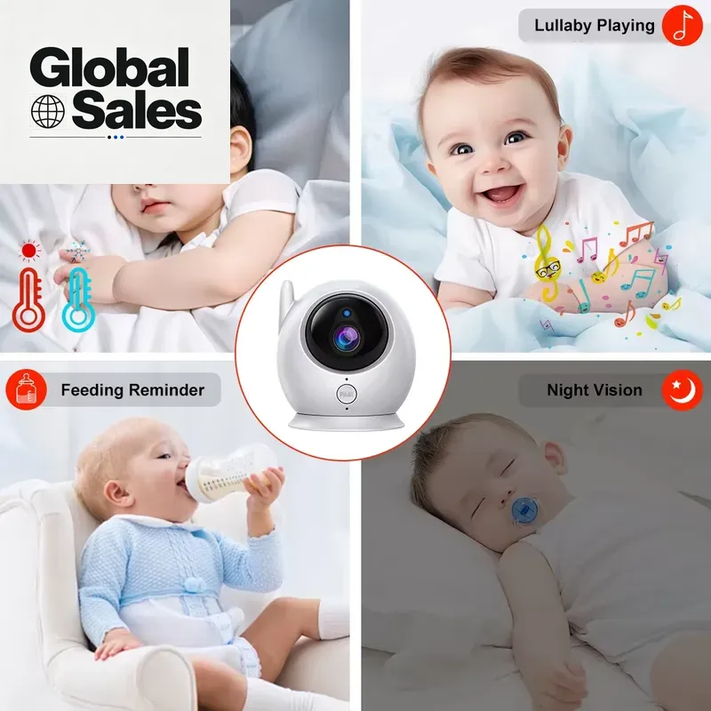 4.3인치 베이비 모니터(원격 카메라, 양방향 오디오  - Baby Nursery Camera 리뷰 및 가격