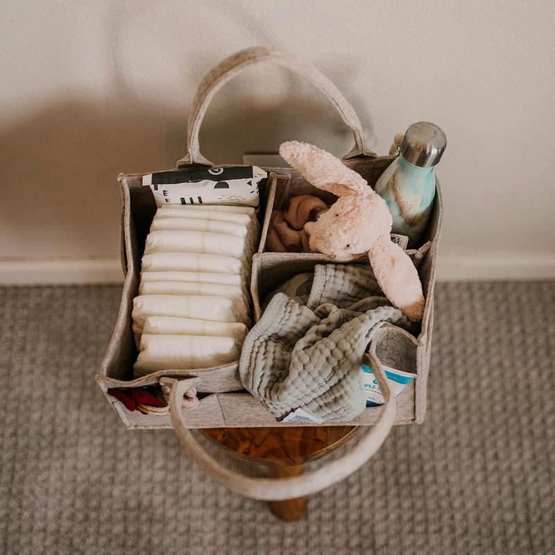 기저귀 캐디 - 기저귀 및 아기 물티슈를 위한 보육 수 - Baby Nursery Basket 리뷰 및 가격