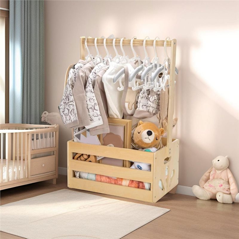 나무 손잡이가 달린 아기 선물 바구니, 아기 수납용품  - Baby Nursery Hamper 리뷰 및 가격