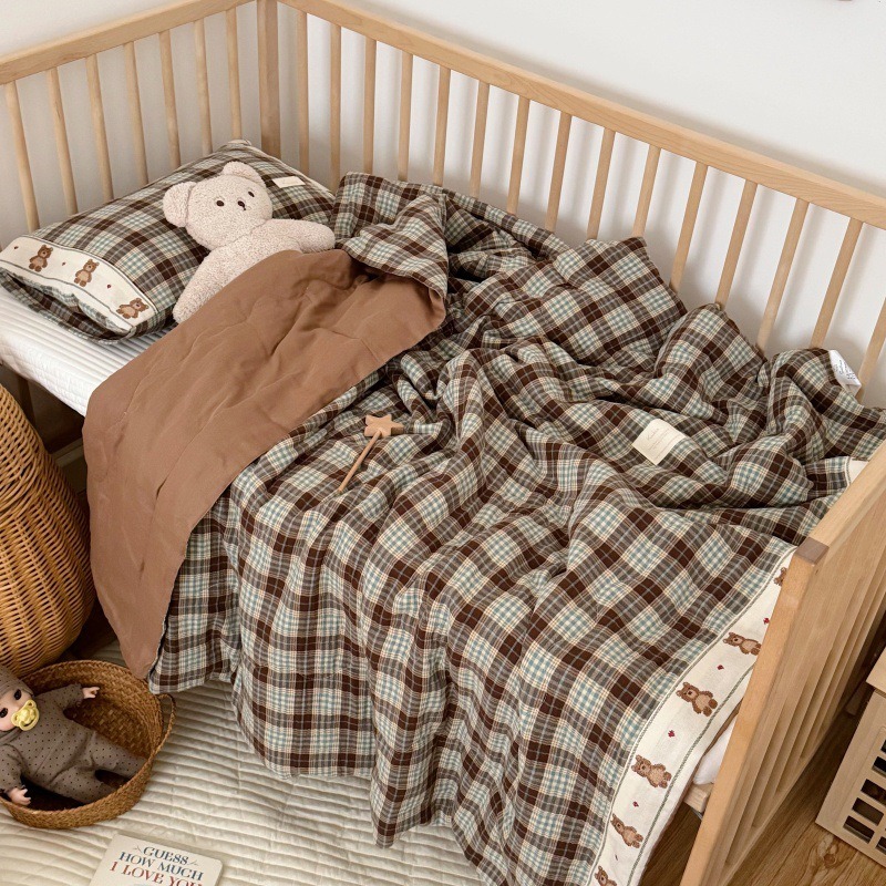 어린이를 위한 통기성 그리드 린넨 퀼트 - 가벼운 보육 - Baby Nursery Quilts 리뷰 및 가격