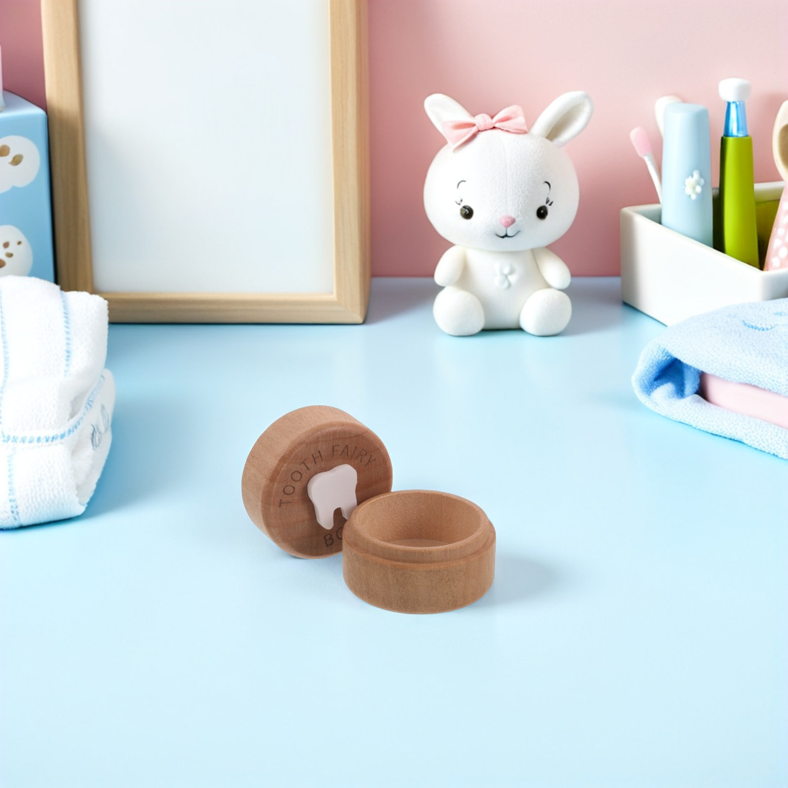 나무로 만든 어린이 이빨 요정 상자 3D 조각된 뚜껑  - Baby Keepsake Box 리뷰 및 가격