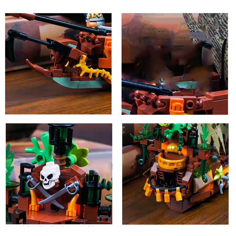 창의적인 MOC 해적선 조립 블록 도시 브릭 피규어 세 - Lego Set Creator 리뷰 및 가격